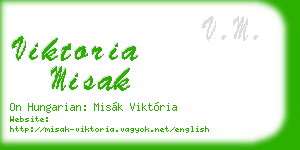 viktoria misak business card