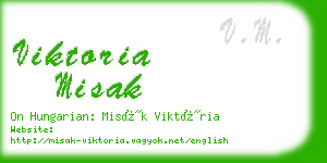 viktoria misak business card